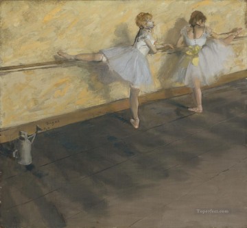 エドガー・ドガのバールで練習するダンサーたち Oil Paintings